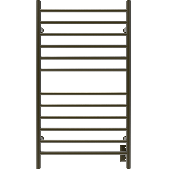 Amba Products RWHL-SBB Radiant Straight 12-Bar Large Hardwired + Plug-in Combo Towel Warmer - 4.75 x 24.5 x 41.75 in. - Brushed Bronze Finish