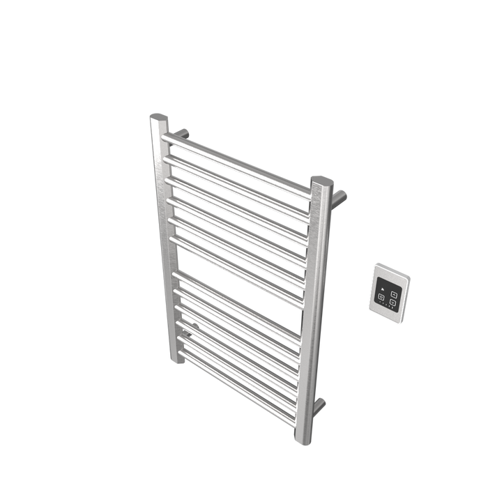 Amba Products S2132B Sirio 12-Bar Hardwired Towel Warmer - 4 x 21.5 x 33.125 in. - Brushed Finish