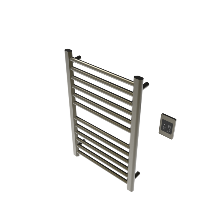 Amba Products S2132BB Sirio 12-Bar Hardwired Towel Warmer - 4 x 21.5 x 33.125 in. - Brushed Bronze Finish