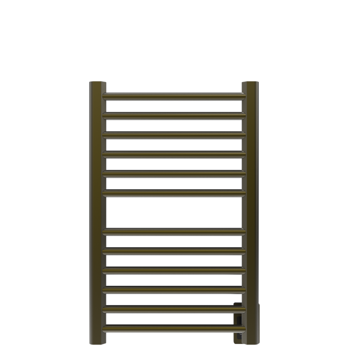 Amba Products S2132BB Sirio 12-Bar Hardwired Towel Warmer - 4 x 21.5 x 33.125 in. - Brushed Bronze Finish