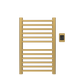 Amba Products S2132SB Sirio 12-Bar Hardwired Towel Warmer - 4 x 21.5 x 33.125 in. - Satin Brass Finish