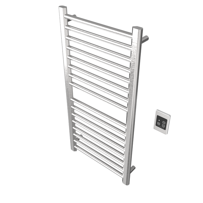 Amba Products S2142B Sirio 16-Bar Hardwired Towel Warmer - 4 x 21.5 x 42.625 in. - Brushed Finish