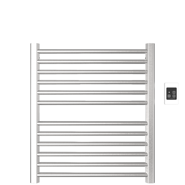 Amba Products S2932B Sirio 12-Bar Hardwired Towel Warmer - 4 x 29.375 x 33.125 in. - Brushed Finish