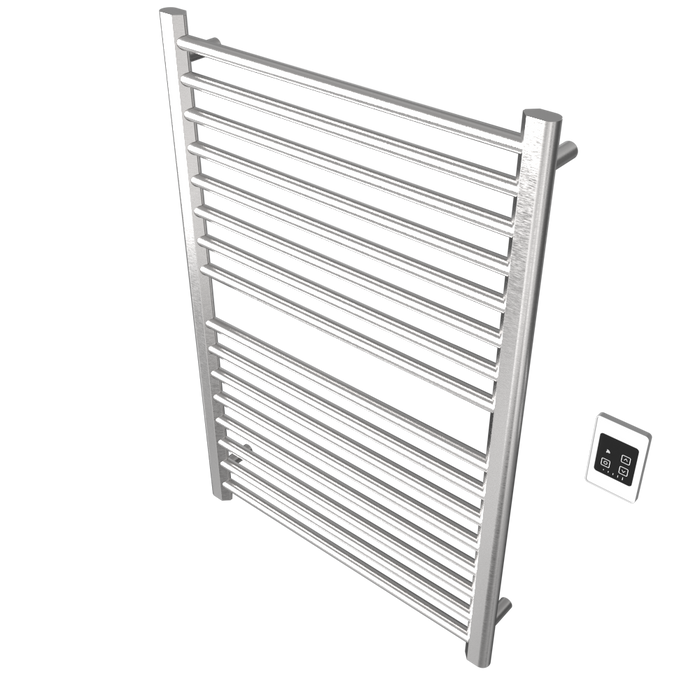 Amba Products S2942B Sirio 16-Bar Hardwired Towel Warmer - 4 x 29.375 x 42.625 in. - Brushed Finish