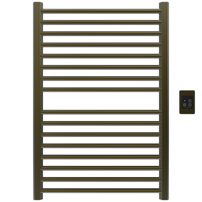 Amba Products S2942BB Sirio 16-Bar Hardwired 29 W Towel Warmer - 4 x 29.375 x 42.625 in. - Brushed Bronze Finish