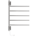 Amba Products SB5-B Swivel Bar Hardwired & Plug-in Combo Towel Warmer with 5 Bars -  x  x  in. - Brushed Finish