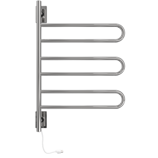 Amba Products SL3-P Swivel Loop Hardwired & Plug-in Combo Towel Warmer with 3 Looped Bars -  x  x  in. - Polished Finish