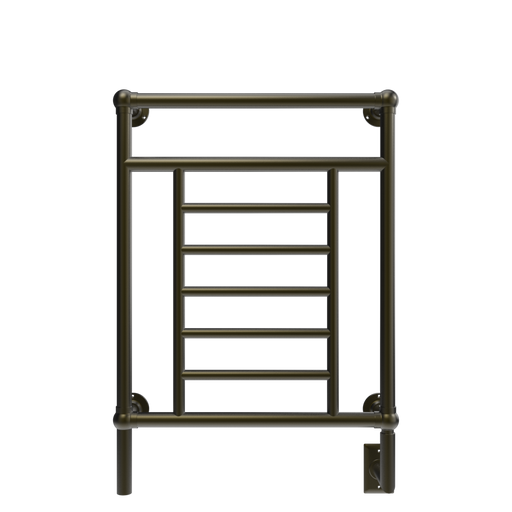 Amba Products T-2536BB Traditional Model 8-Bar Hardwired Towel Warmer - 5.375 x 25.25 x 36.375 in. - Brushed Bronze Finish