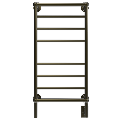 Amba Products T-2040BB Traditional Model 8-Bar Hardwired Towel Warmer - 5.375 x 21.125 x 43.25 in. - Brushed Bronze Finish