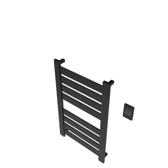 Amba Products V2337MB Vega 8-Panel Hardwired Towel Warmer - 3.625 x 23.375 x 39.25 in. - Matte Black Finish