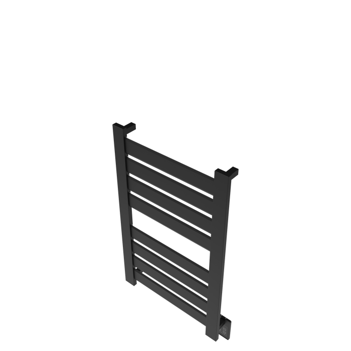 Amba Products V2337MB Vega 8-Panel Hardwired Towel Warmer - 3.625 x 23.375 x 39.25 in. - Matte Black Finish