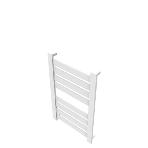 Amba Products V2337W Vega 8-Panel Hardwired Towel Warmer - 3.625 x 23.375 x 39.25 in. - White Finish