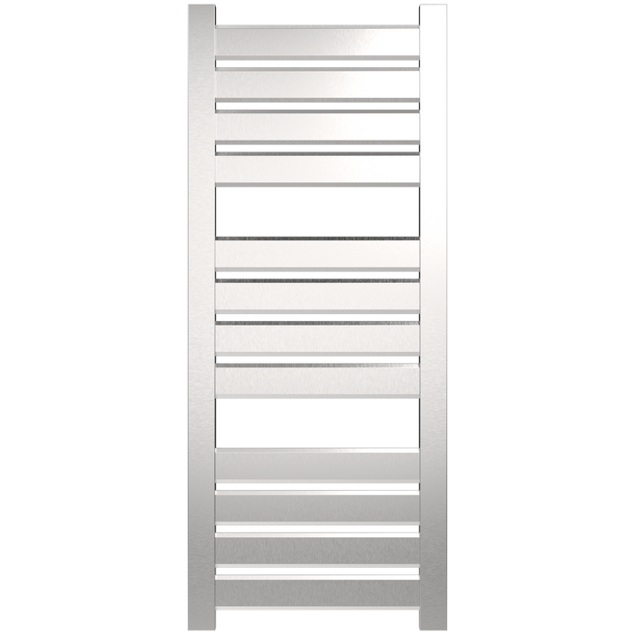 Amba Products V2356B Vega 12-Panel Hardwired Towel Warmer - 3.625 x 23.375 x 58 in. - Brushed Finish