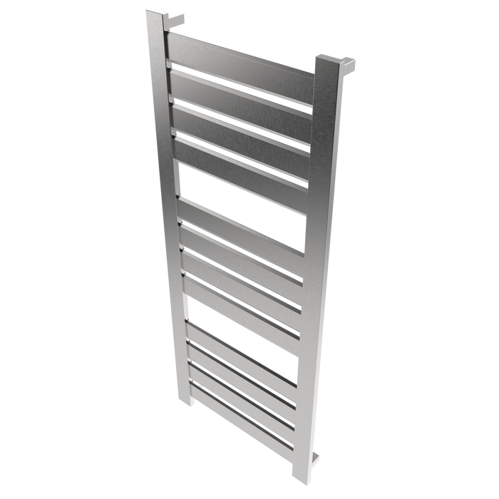 Amba Products V2356B Vega 12-Panel Hardwired Towel Warmer - 3.625 x 23.375 x 58 in. - Brushed Finish