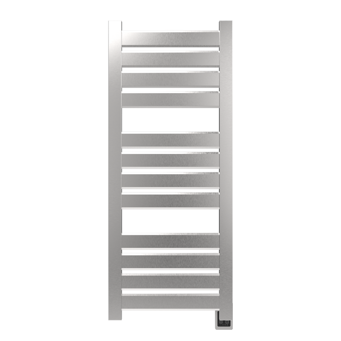 Amba Products V2356B Vega 12-Panel Hardwired Towel Warmer - 3.625 x 23.375 x 58 in. - Brushed Finish