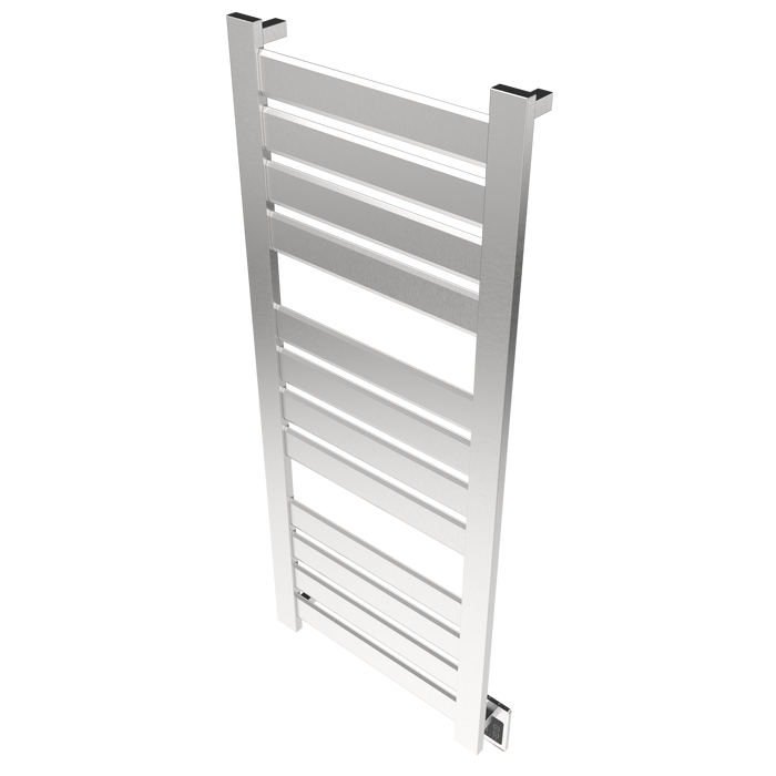 Amba Products V2356B Vega 12-Panel Hardwired Towel Warmer - 3.625 x 23.375 x 58 in. - Brushed Finish