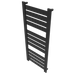 Amba Products V2356MB Vega 12-Panel Hardwired Towel Warmer - 3.625 x 23.375 x 58 in. - Matte Black Finish