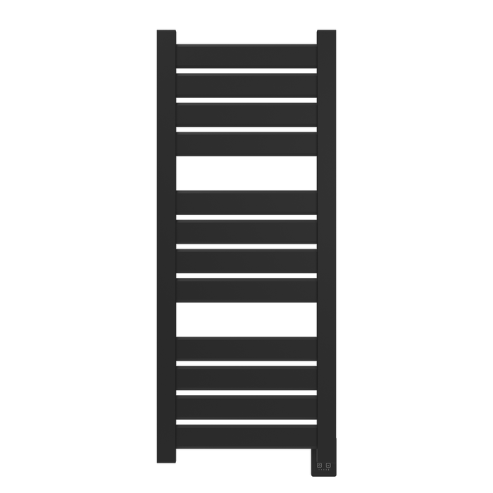 Amba Products V2356MB Vega 12-Panel Hardwired Towel Warmer - 3.625 x 23.375 x 58 in. - Matte Black Finish